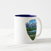 Grand Teton National Park Wyoming Arrowhead Zweifarbige Tasse (VorderseiteRechts)