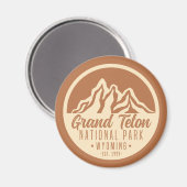Grand Teton National Park Wyoming USA Magnet (Vorderseite/Rückseite)