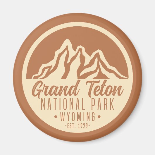 Grand Teton National Park Wyoming USA Magnet (Vorne)