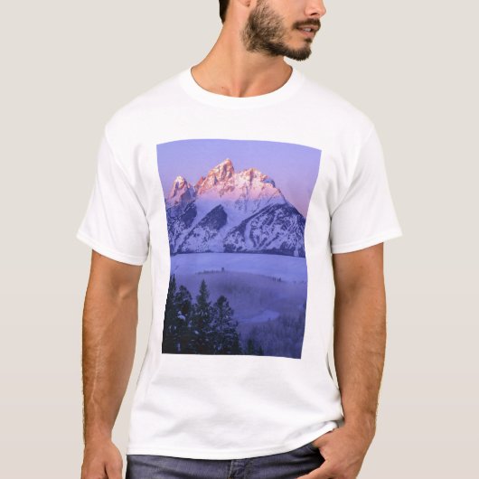 GRAND TETON NATIONAL PARK, WYOMING. USA. Nebel T-Shirt (Vorderseite)