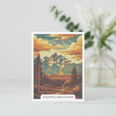 Grand Teton National Park, Wyoming USA Postkarte (Stehend Vorderseite)