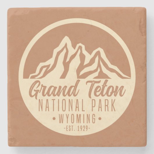Grand Teton National Park Wyoming USA Steinuntersetzer (Vorderseite)