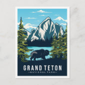 Grand Teton National Park Wyoming USA Travel Postkarte (Vorderseite)