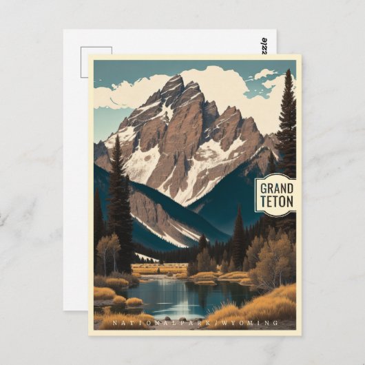 Grand Teton National Postkarte (Vorne/Hinten)