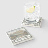 Grand Teton National Steinuntersetzer (Seitenansicht)