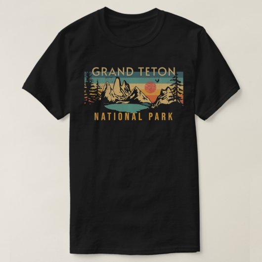 Grand Teton Nationalpark 1 T-Shirt (Design vorne)