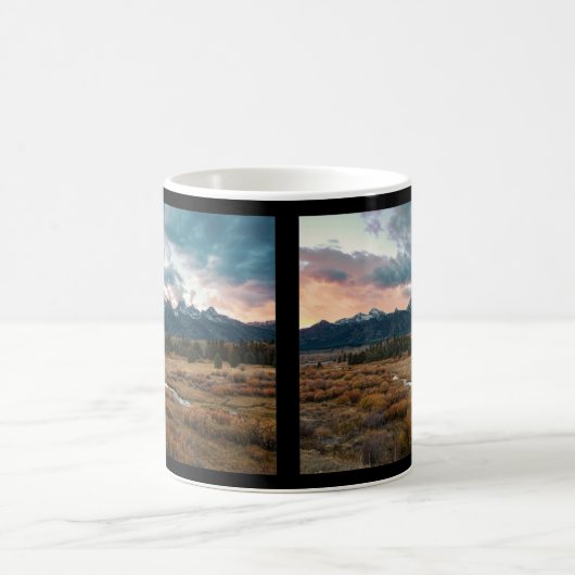 Grand Teton Nationalpark Beaver Pond Sunset Foto Kaffeetasse (Mittel)
