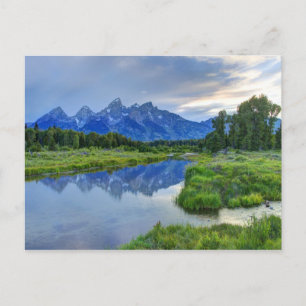 Grand Teton Nationalpark bei Sunset Postkarte