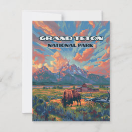Grand Teton Nationalpark Berge Wanderkarte