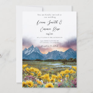 Grand TETON NATIONALPARK Berghimmel Einladung