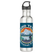 Grand Teton Nationalpark Bigfoot Edelstahlflasche (Vorderseite)
