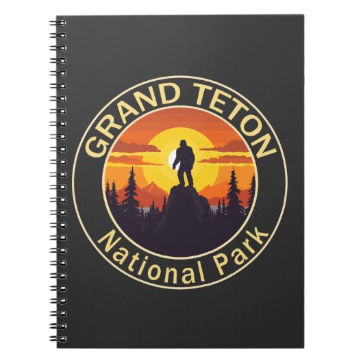 Grand Teton Nationalpark Bigfoot Notizblock (Vorderseite)
