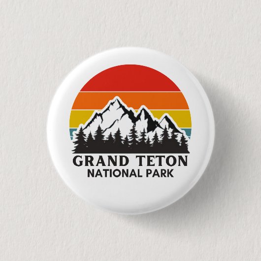 Grand Teton Nationalpark Button (Vorderseite)