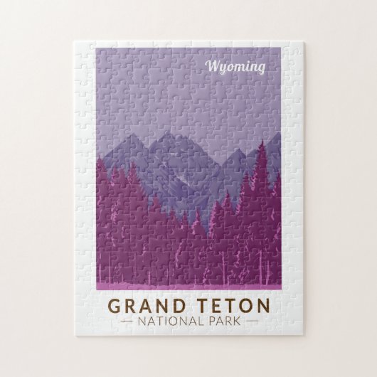 Grand Teton Nationalpark California Puzzle (Vertikal)