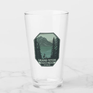 Grand Teton Nationalpark Crane Vintag Glas