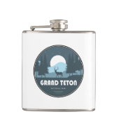 Grand Teton Nationalpark Deer Flachmann (Vorderseite)