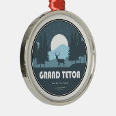 Grand Teton Nationalpark Deer Ornament Aus Metall (Rechts)