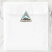 Grand Teton Nationalpark Dreieckiger Aufkleber (Tasche)
