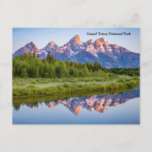 Grand Teton Nationalpark Feiertagspostkarte