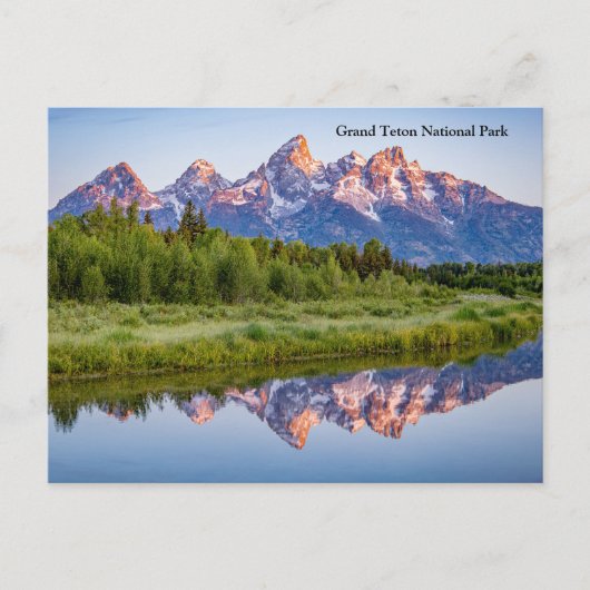Grand Teton Nationalpark Feiertagspostkarte (Vorderseite)