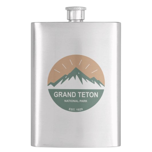 Grand Teton Nationalpark Flachmann (Vorderseite)