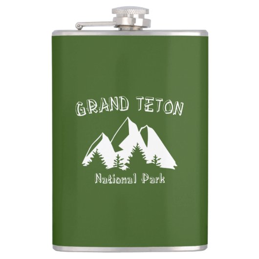 Grand Teton Nationalpark Flachmann (Vorderseite)