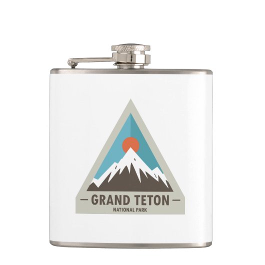 Grand Teton Nationalpark Flachmann (Vorderseite)