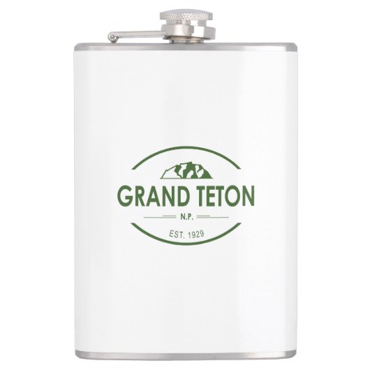 Grand Teton Nationalpark Flachmann (Vorderseite)