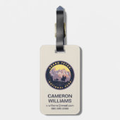 Grand Teton Nationalpark Gepäckanhänger (Rückseite vertikal)