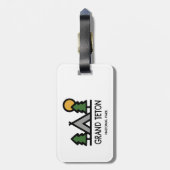 Grand Teton Nationalpark Gepäckanhänger (Rückseite vertikal)