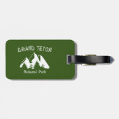 Grand Teton Nationalpark Gepäckanhänger (Rückseite horizontal)