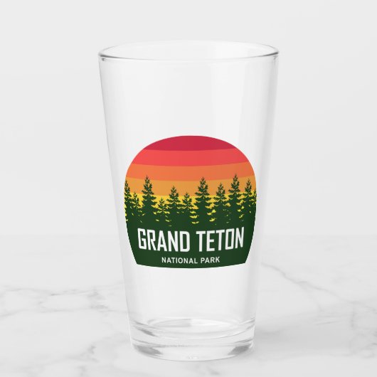 Grand Teton Nationalpark Glas (Vorderseite)