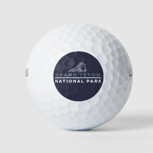 Grand Teton Nationalpark Golfball (Vorderseite)