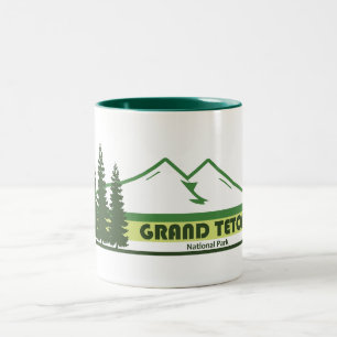 Grand Teton Nationalpark Grüne Streifen Zweifarbige Tasse