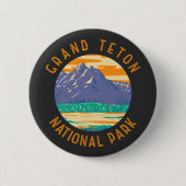 Grand Teton Nationalpark im Frühjahr erschüttert Button (Vorderseite)