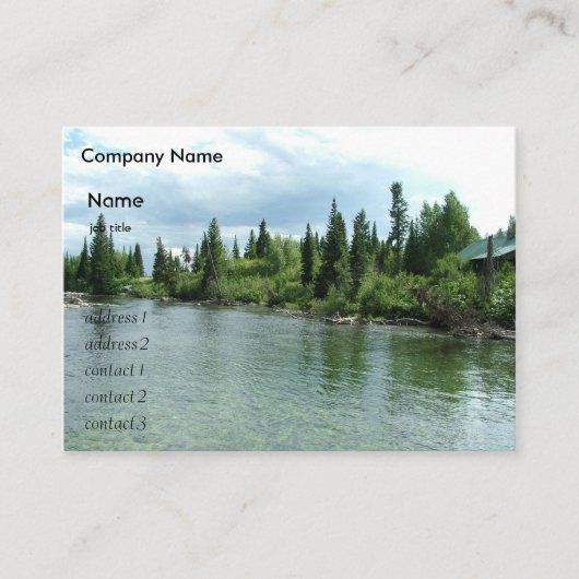 Grand Teton Nationalpark im Sommer Visitenkarte (Vorderseite)