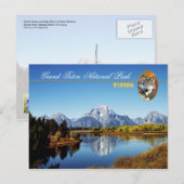Grand Teton Nationalpark in Wyoming Postkarte (Vorne/Hinten)