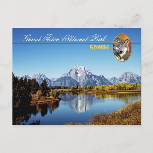 Grand Teton Nationalpark in Wyoming Postkarte (Vorderseite)