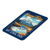Grand Teton Nationalpark Jackson Hole erschüttert Magnet (Linke Seite)