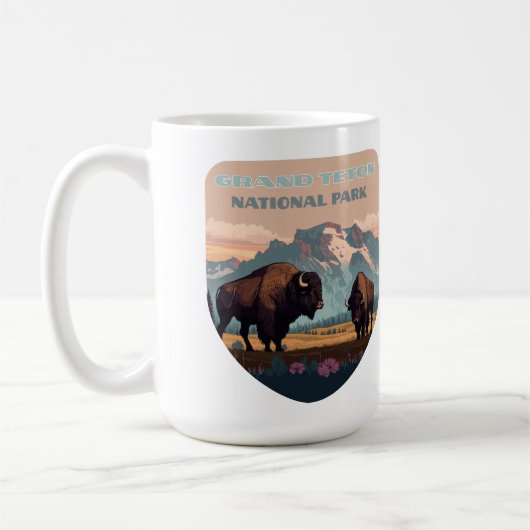 Grand Teton Nationalpark Jackson Wyoming Mountain Kaffeetasse (Links)