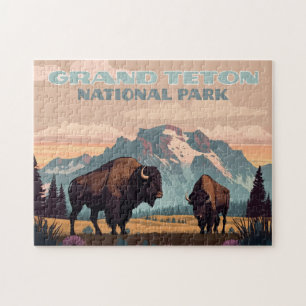 Grand Teton Nationalpark Jackson Wyoming Mountain Puzzle