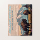 Grand Teton Nationalpark Jackson Wyoming Mountain Puzzle (Vertikal)