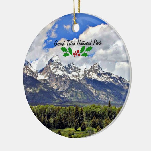 Grand Teton Nationalpark Keramik Ornament (Links)