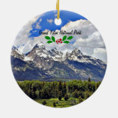 Grand Teton Nationalpark Keramik Ornament (Hinten)