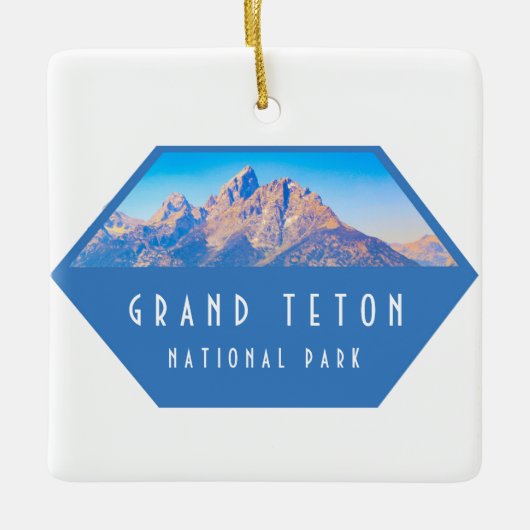 Grand Teton Nationalpark Keramikornament (Vorderseite)