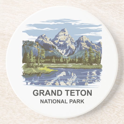 Grand Teton Nationalpark Landschaft Getränkeuntersetzer (Vorne)