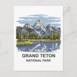 Grand Teton Nationalpark Landschaft Postkarte