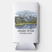Grand Teton Nationalpark Landschaft Selters Dosenkühler (Rückseite)