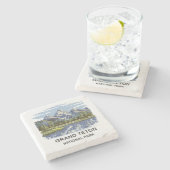 Grand Teton Nationalpark Landschaft Steinuntersetzer (Seitenansicht)