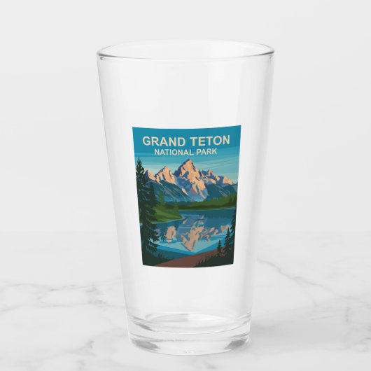 Grand Teton Nationalpark Landschaftsbild Glas (Vorderseite)